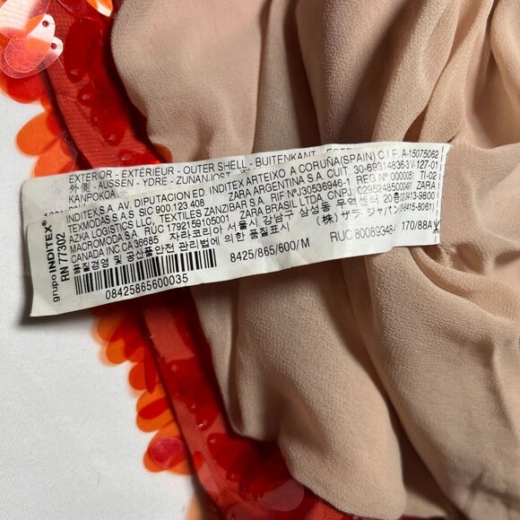 Zara Red Sequin Mini Dress Sparkle Slip Party Cocktail New Years Blogger Fave M - Picture 15 of 16